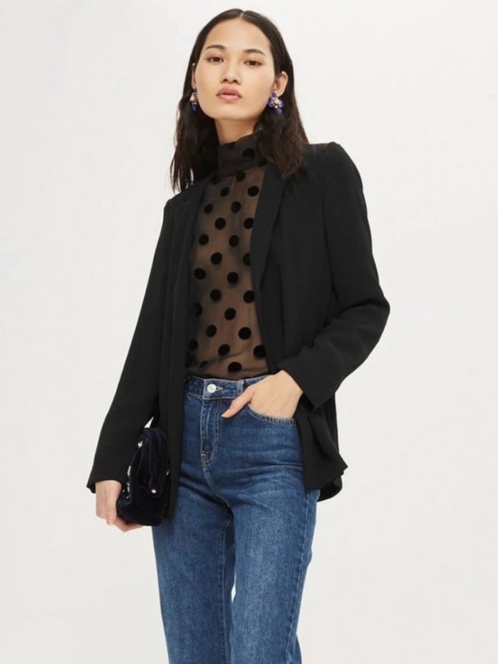 Topshop Chuck On Blazer